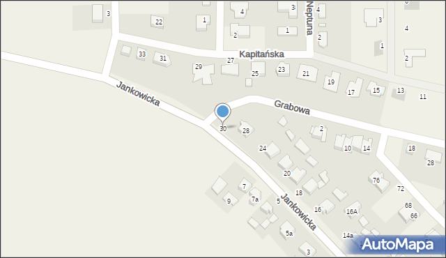 Lusówko, Jankowicka, 30, mapa Lusówko