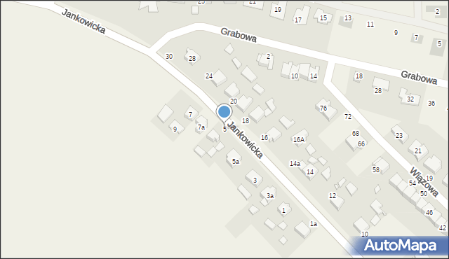 Lusówko, Jankowicka, 5, mapa Lusówko