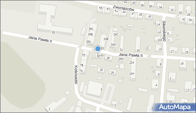 Lwówek Śląski, Jana Pawła II, 32, mapa Lwówek Śląski