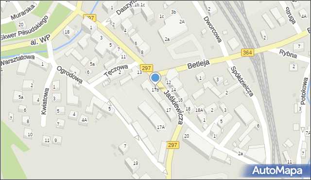 Lwówek Śląski, Jaśkiewicza Jakuba, 17b, mapa Lwówek Śląski