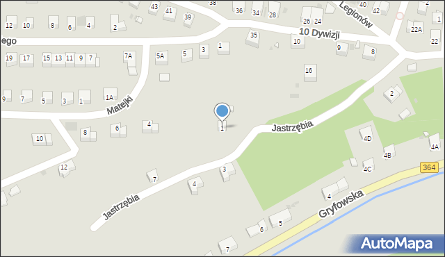 Lwówek Śląski, Jastrzębia, 1, mapa Lwówek Śląski