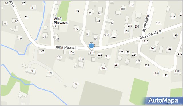 Łyczanka, Jana Pawła II, 110, mapa Łyczanka