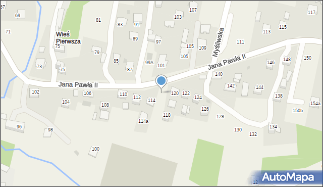 Łyczanka, Jana Pawła II, 116, mapa Łyczanka