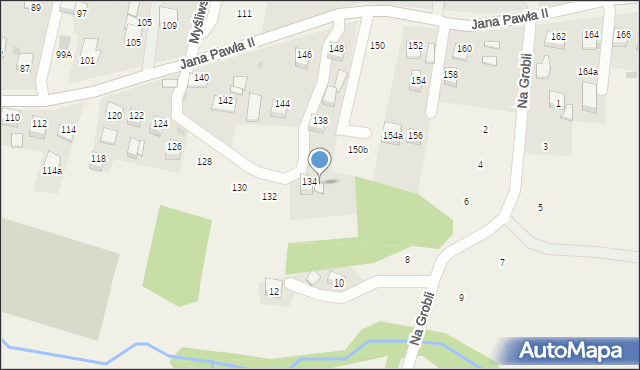 Łyczanka, Jana Pawła II, 136, mapa Łyczanka