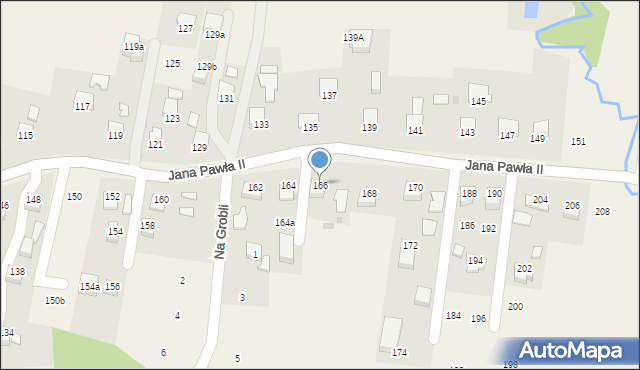 Łyczanka, Jana Pawła II, 166, mapa Łyczanka