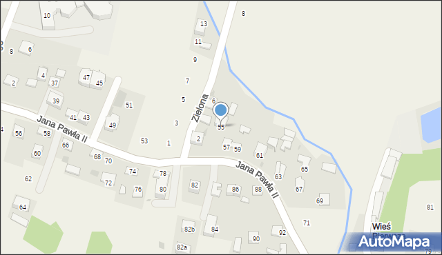 Łyczanka, Jana Pawła II, 55, mapa Łyczanka
