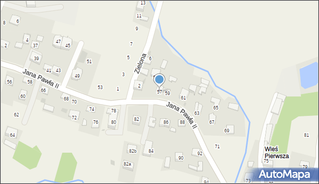 Łyczanka, Jana Pawła II, 57, mapa Łyczanka