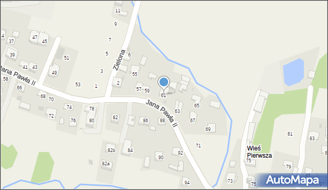 Łyczanka, Jana Pawła II, 61, mapa Łyczanka