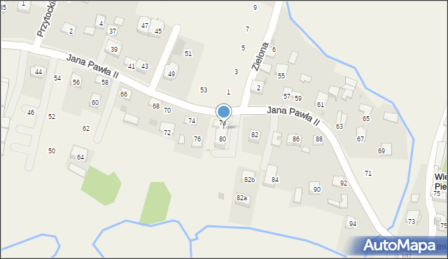 Łyczanka, Jana Pawła II, 80, mapa Łyczanka