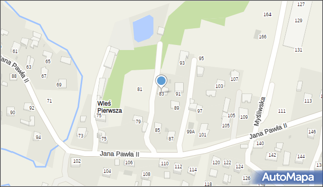 Łyczanka, Jana Pawła II, 83, mapa Łyczanka