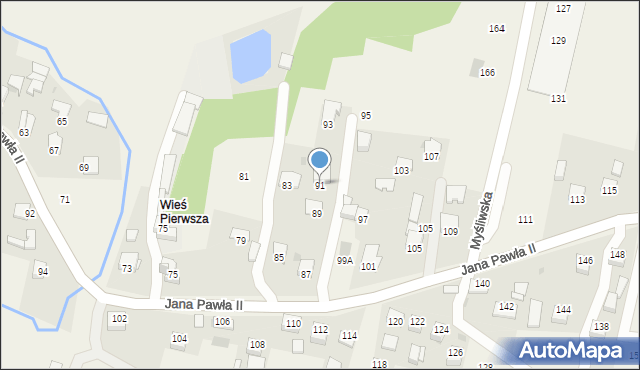 Łyczanka, Jana Pawła II, 91, mapa Łyczanka