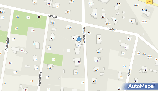 Magdalenka, Jarzębinowa, 25, mapa Magdalenka