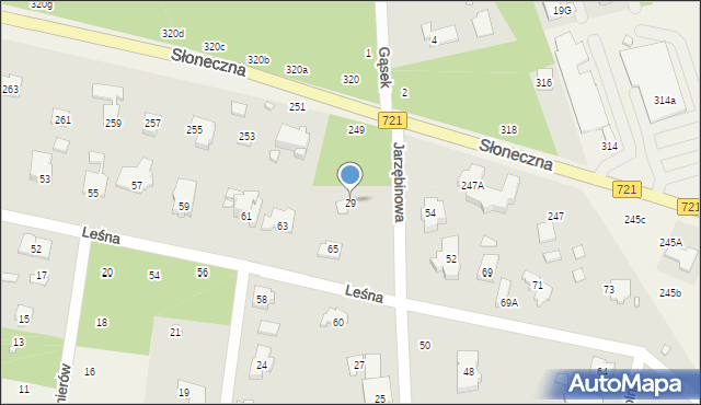 Magdalenka, Jarzębinowa, 29, mapa Magdalenka