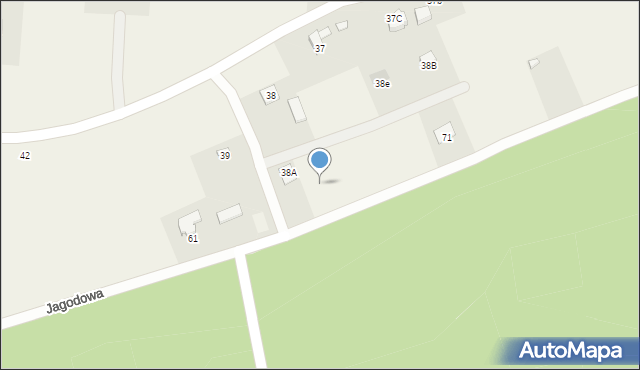 Majdan Mętowski, Jagodowa, 63, mapa Majdan Mętowski