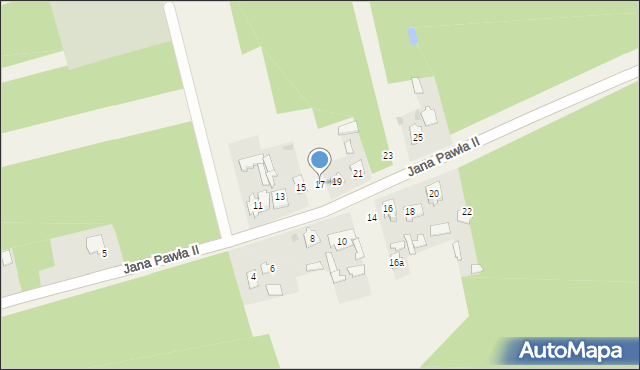 Majków, Jana Pawła II, 17, mapa Majków