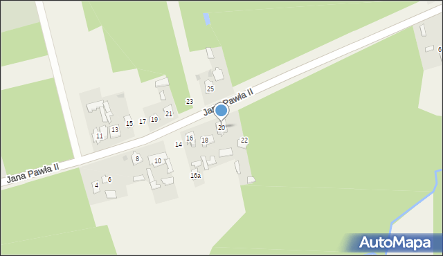 Majków, Jana Pawła II, 20, mapa Majków