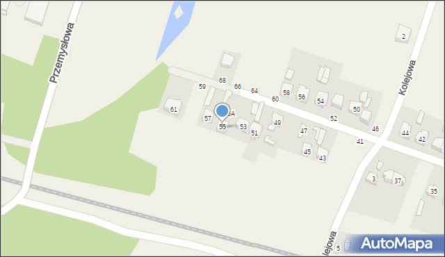 Maków, Jarzębinowa, 55B, mapa Maków