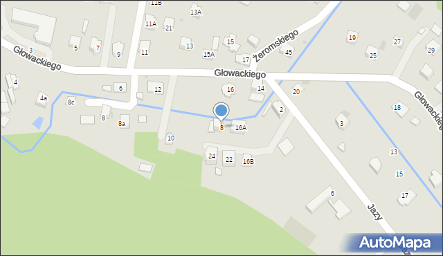 Maków Podhalański, Jazy, 8, mapa Maków Podhalański