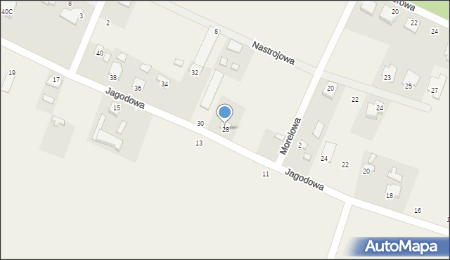 Maksymilianowo, Jagodowa, 28, mapa Maksymilianowo