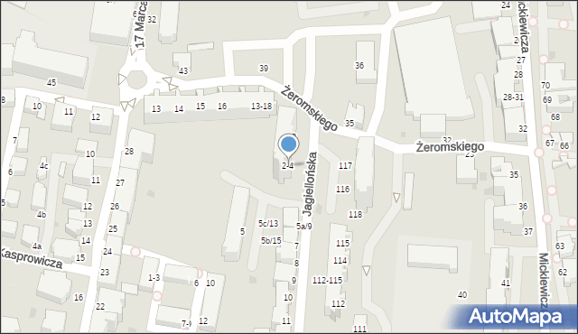 Malbork, Jagiellońska, 4, mapa Malborka