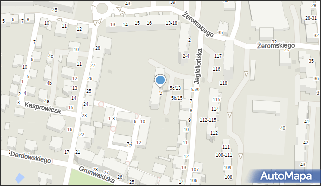 Malbork, Jagiellońska, 5, mapa Malborka