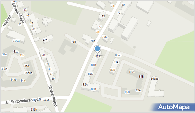 Malbork, Jagiellońska, 81A, mapa Malborka