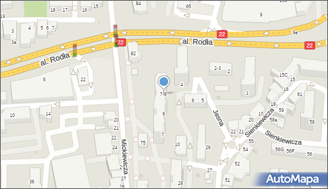 Malbork, Jasna, 9, mapa Malborka