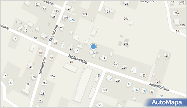 Marcinkowice, Jagiellońska, 17, mapa Marcinkowice