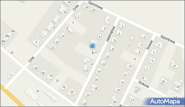 Marcinkowice, Jastrzębia, 9, mapa Marcinkowice