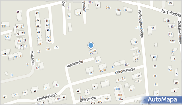 Marki, Janczarów, 9A, mapa Marki