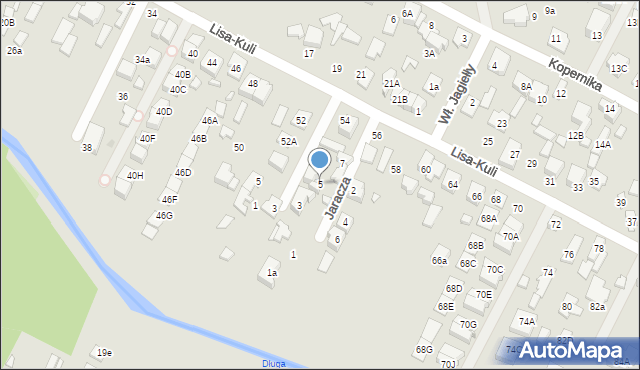 Marki, Jaracza Stefana, 5, mapa Marki