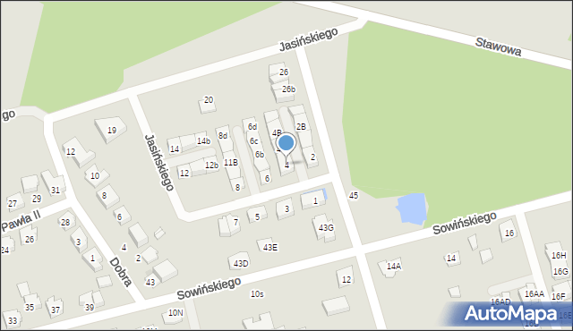 Marki, Jasińskiego Tadeusza, 4, mapa Marki