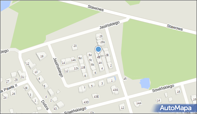 Marki, Jasińskiego Tadeusza, 4B, mapa Marki