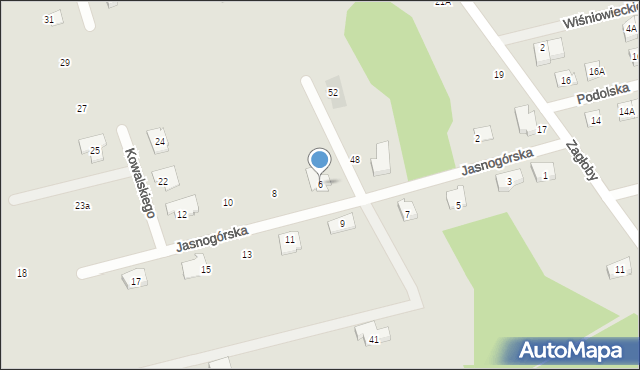 Marki, Jasnogórska, 6, mapa Marki