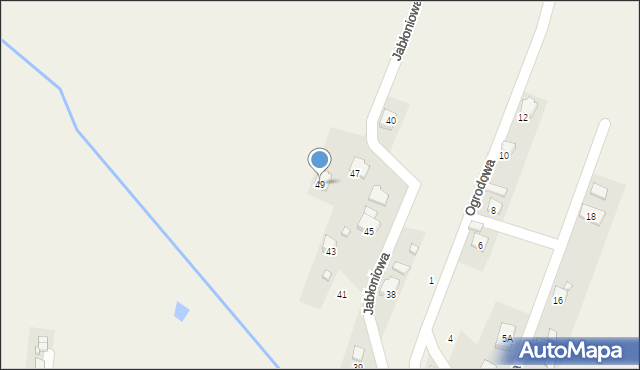 Marklowice, Jabłoniowa, 49, mapa Marklowice