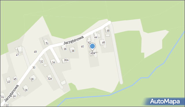 Marklowice, Jarzębinowa, 42a, mapa Marklowice