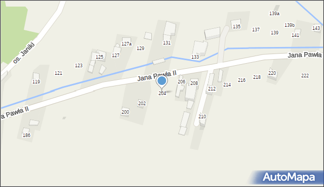 Maruszyna, Jana Pawła II, 204, mapa Maruszyna