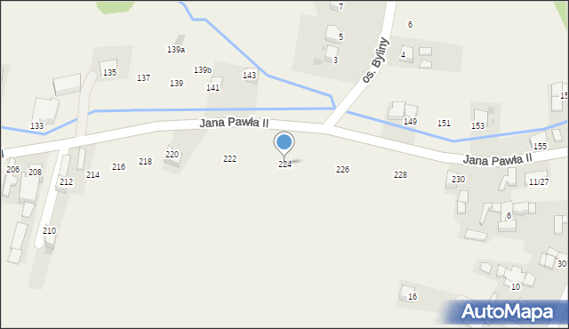 Maruszyna, Jana Pawła II, 224, mapa Maruszyna