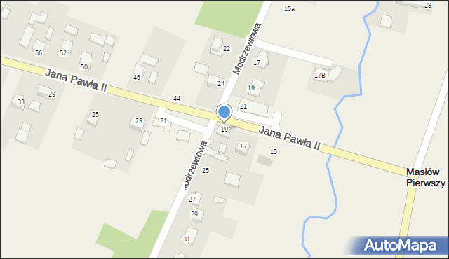Masłów Pierwszy, Jana Pawła II, 19, mapa Masłów Pierwszy