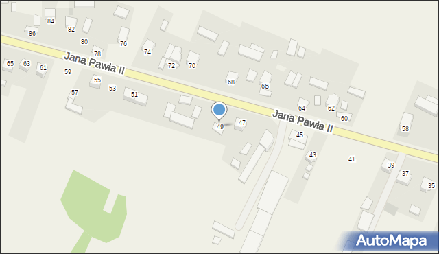 Masłów Pierwszy, Jana Pawła II, 49, mapa Masłów Pierwszy