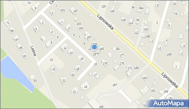 Maszewo Duże, Jaworowa, 13, mapa Maszewo Duże