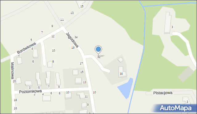 Mechlin, Jagodowa, 32, mapa Mechlin