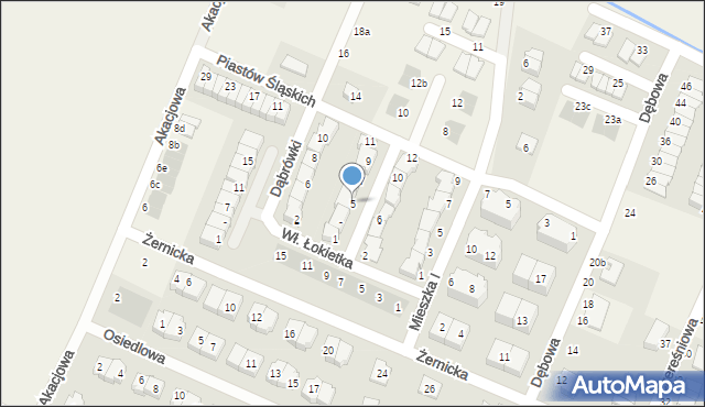 Mędłów, Jana II Dobrego, 5, mapa Mędłów