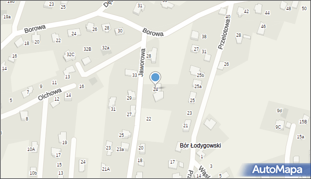 Meszna, Jaworowa, 24, mapa Meszna