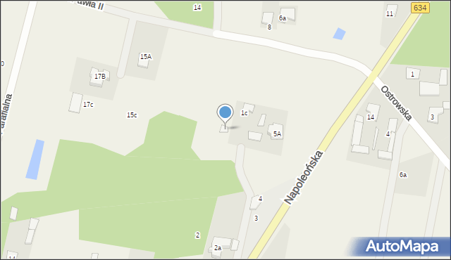 Miąse, Jana Pawła II, 9b, mapa Miąse