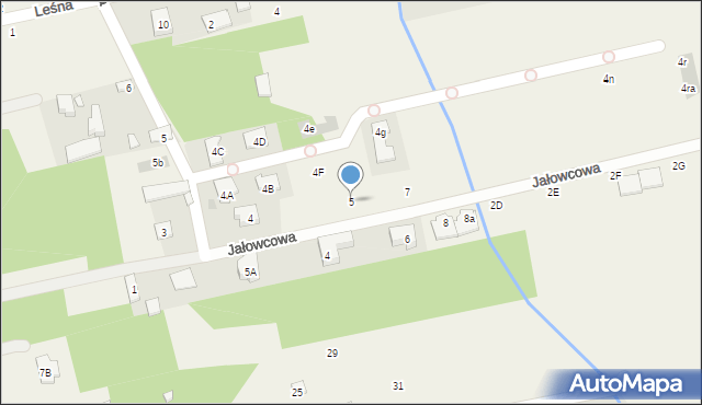 Michałów-Grabina, Jałowcowa, 5, mapa Michałów-Grabina