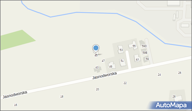 Michałów-Grabina, Jasnodworska, 45, mapa Michałów-Grabina