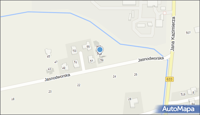 Michałów-Grabina, Jasnodworska, 59A, mapa Michałów-Grabina