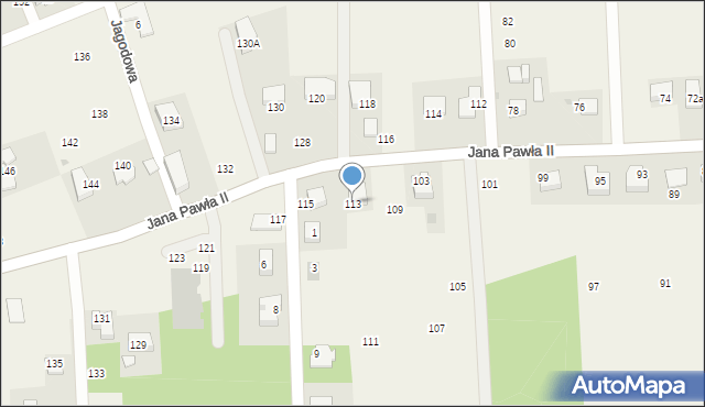 Michałowice, Jana Pawła II, 113, mapa Michałowice