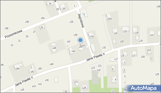 Michałowice, Jana Pawła II, 140, mapa Michałowice